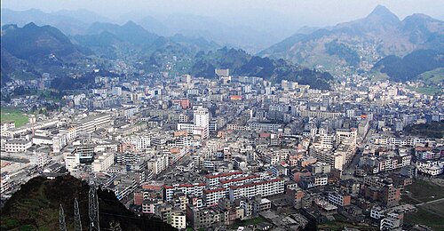 扎西镇の町、2007 年末