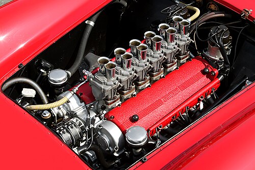 250 テスタ ロッサ ティーポ 128 V-12 エンジン