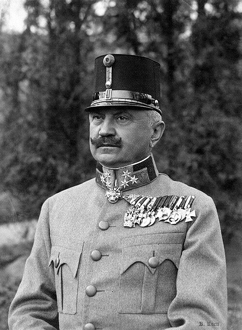オーストリア＝ハンガリー帝国軍の制服を着たアントン・リポシュチャク将軍の肖像