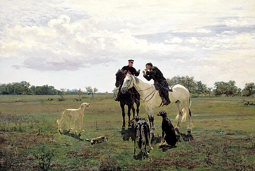 休暇中、1882年