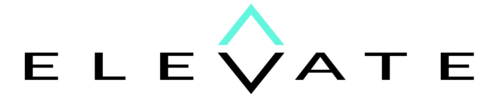 「Elevate」という単語がすべて大文字で書かれており、「V」という単語がダイヤモンドに似ています。