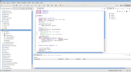 サンプルコード付きのEclipse IDE
