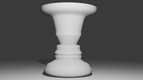 ルビン花瓶の3Dモデル