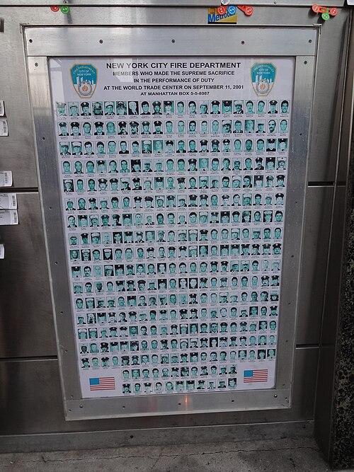 ニューヨーク市消防局の記念看板