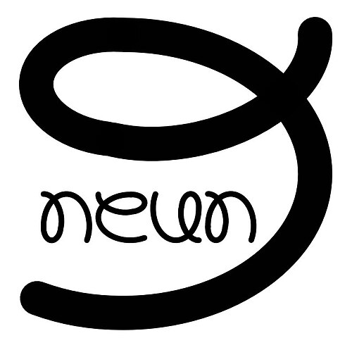 スピノニム「neun 9」（ドイツ語で9）は、同じグリフが異なる方向で5回繰り返されています。