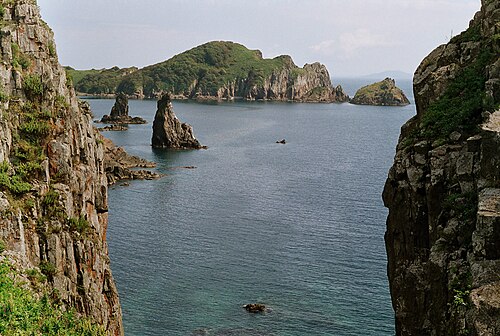 ウラジオストクから南に 50 km (31 マイル) のシビリヤコフ島の湾