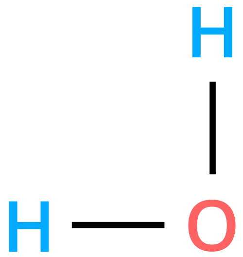 H2O分子の図