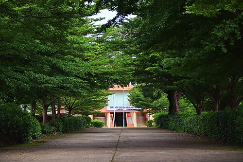 図書館へ続く通路
