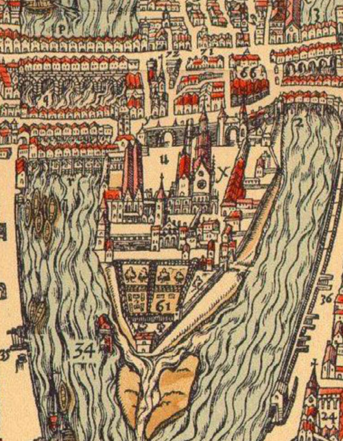 ベルフォレ計画の詳細図、1575年