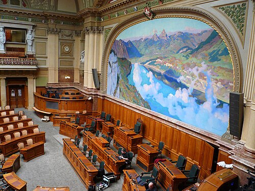 スイス、バーゼルのスイス国会議事堂