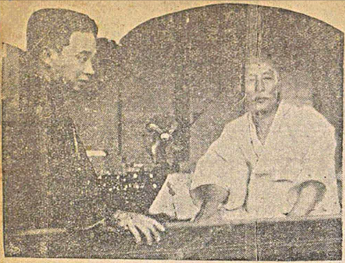 朴忠陽とジャーナリストたち（1935年）