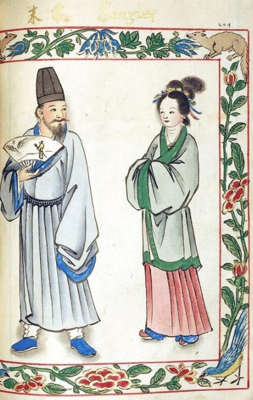フィリピンに移住した中国人（サンレイ）夫婦、1590年頃
