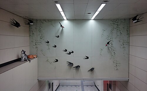 駅のプラットホーム