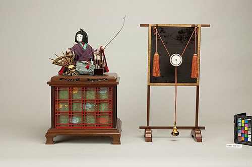 田中久重作の弓引き童子。