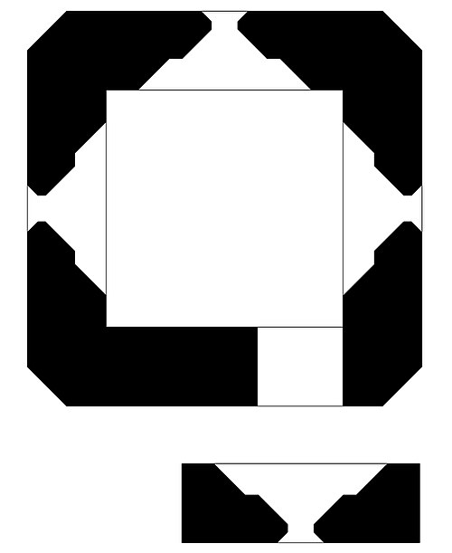東部方面軍仕様のトーチカ平面図。