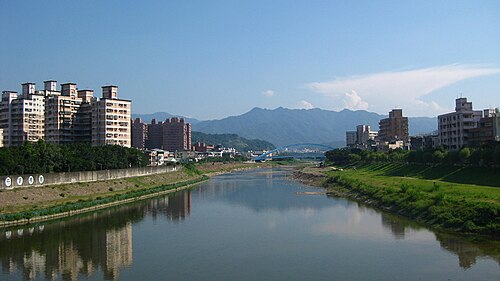 三峡の長福橋からの眺め