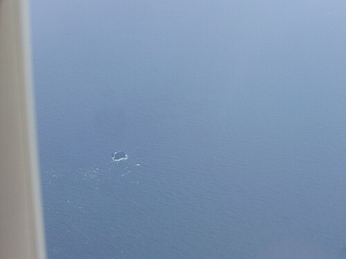 上空から見た北西側の華平島