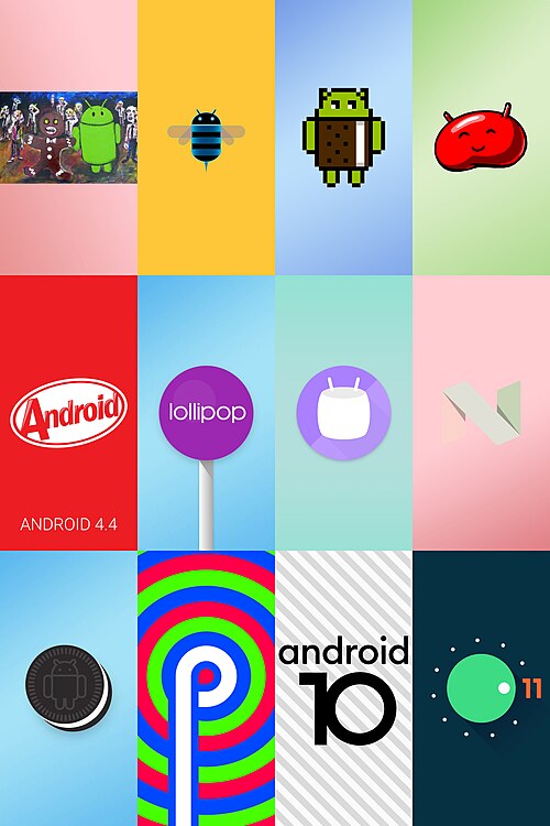 Androidオペレーティングシステムのスクリーンショット集。
