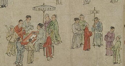 漢服を着た人々