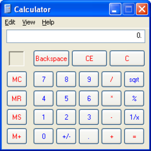 Windows XP電卓