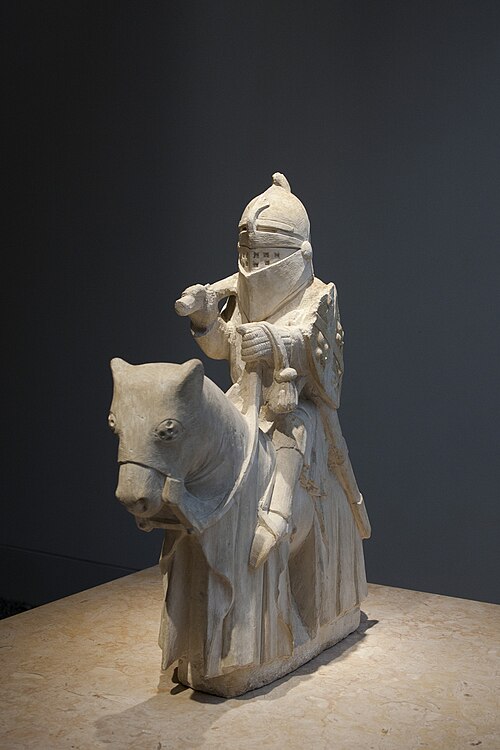 マスター・ペロ、中世の騎士、14世紀、72 x 65 x 19.5 cm