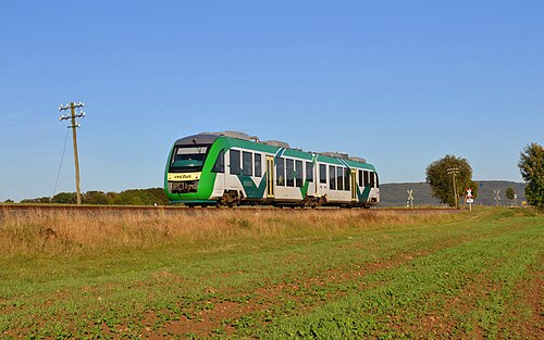ヴェクトゥスのLINT 41貨車がアッパーヴェスターヴァルト鉄道をハーヘンブルクまで走行