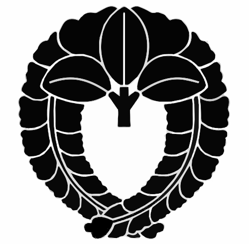 千貝下がり富士、二重に交差して垂れ下がっています
