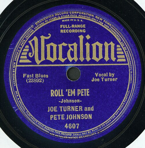 「Roll 'Em Pete」の 7 インチ シングルの写真