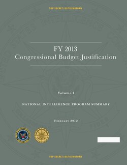 2013会計年度情報予算抜粋、第1巻