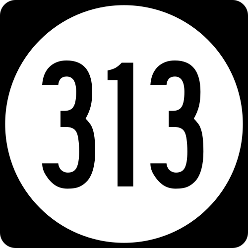 ハイウェイ313の標識