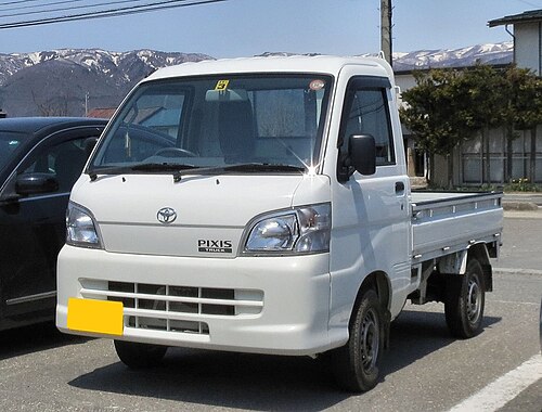 現行のトヨタピクシス、ダイハツハイゼットのリバッジ