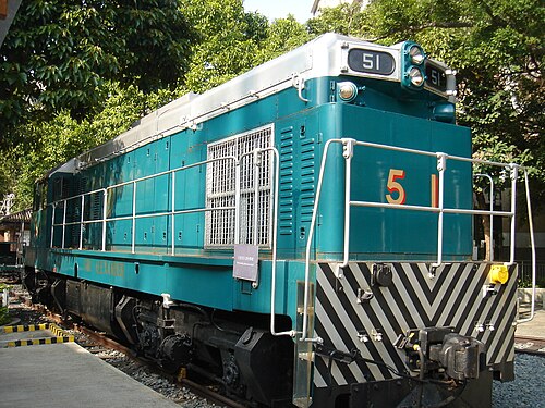 九広鉄道株式会社51号、2005年11月香港鉄道博物館にて