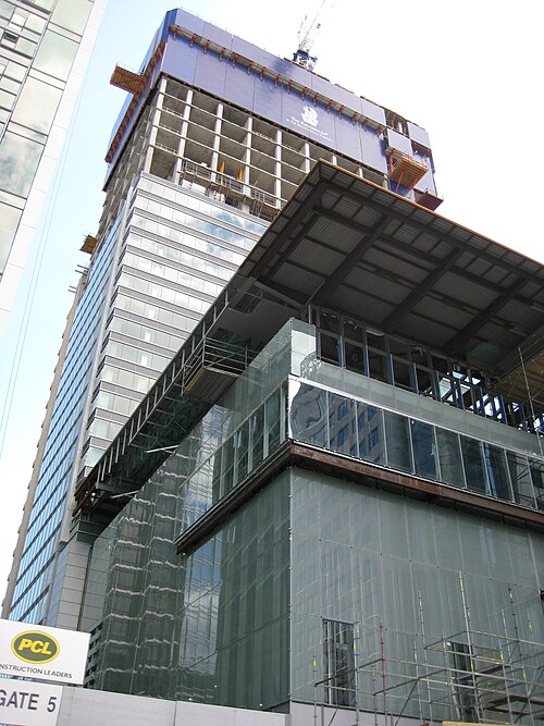 2009年6月に建設中の建物