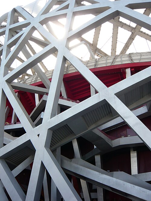スタジアム外観の建築的詳細