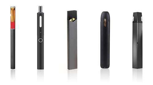 電子タバコの様々な種類。