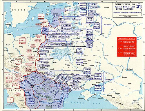 ソ連の作戦、1944年8月19日~12月31日