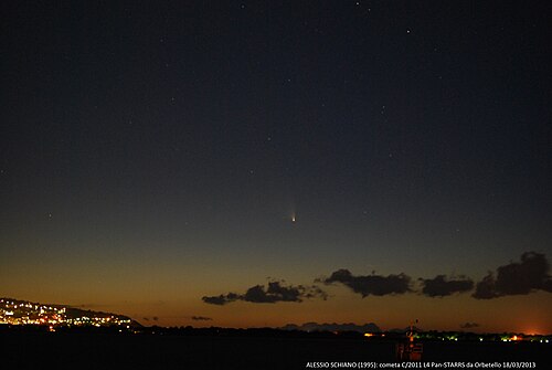 写真は2013年3月18日、イタリアのオルベテッロで撮影。