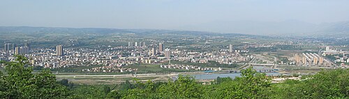 藍田中心部の眺め