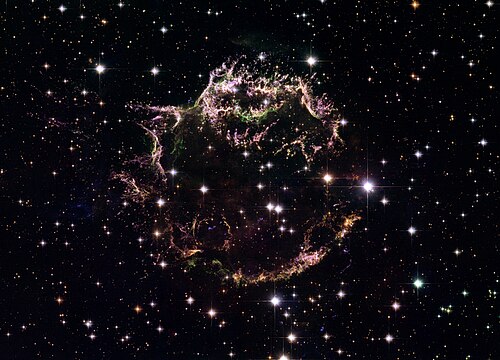 ハッブル宇宙望遠鏡で観測されたカシオペヤ座A
