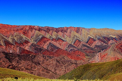 アルゼンチン、フフイ州のオルノカル山地