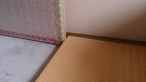 畳の機械縫い