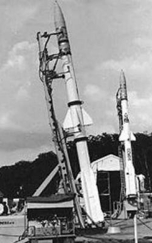 日食観測のために準備されたオリオン2号ロケット（1966年11月10日）