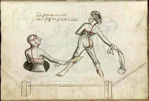 男と女の決闘を描いたThott.290.2ºより