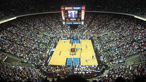 2008年、オーランド・マジックがロサンゼルス・レイカーズと対戦。