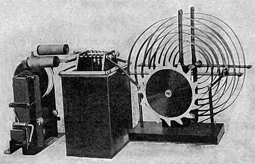 小型回転式火花送信機、1918年