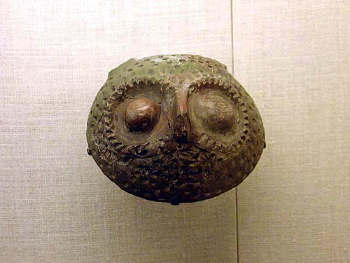 中国のフクロウの陶器