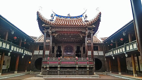 台中市五峰林家屋敷と庭園にある大花廳