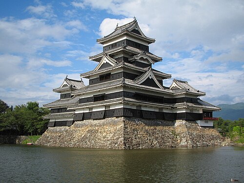 長野県にある日本の城、松本城