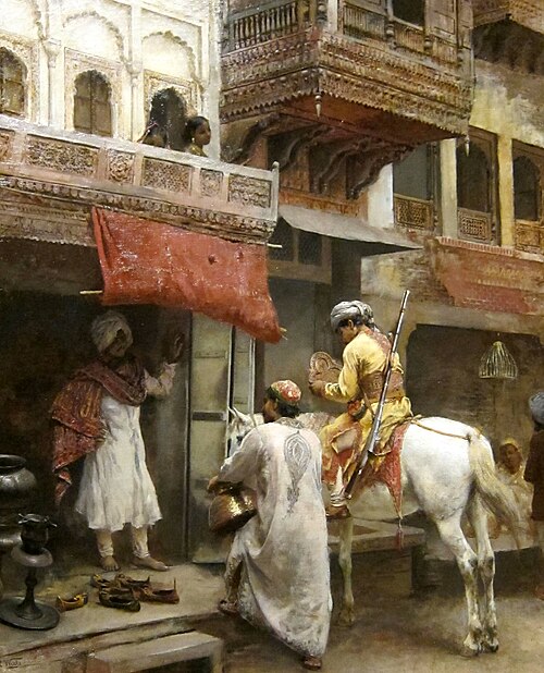 インドの街の風景、エドウィン・ロード・ウィークス作、1885年頃