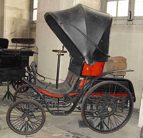 フランスの国立自動車観光博物館にて
